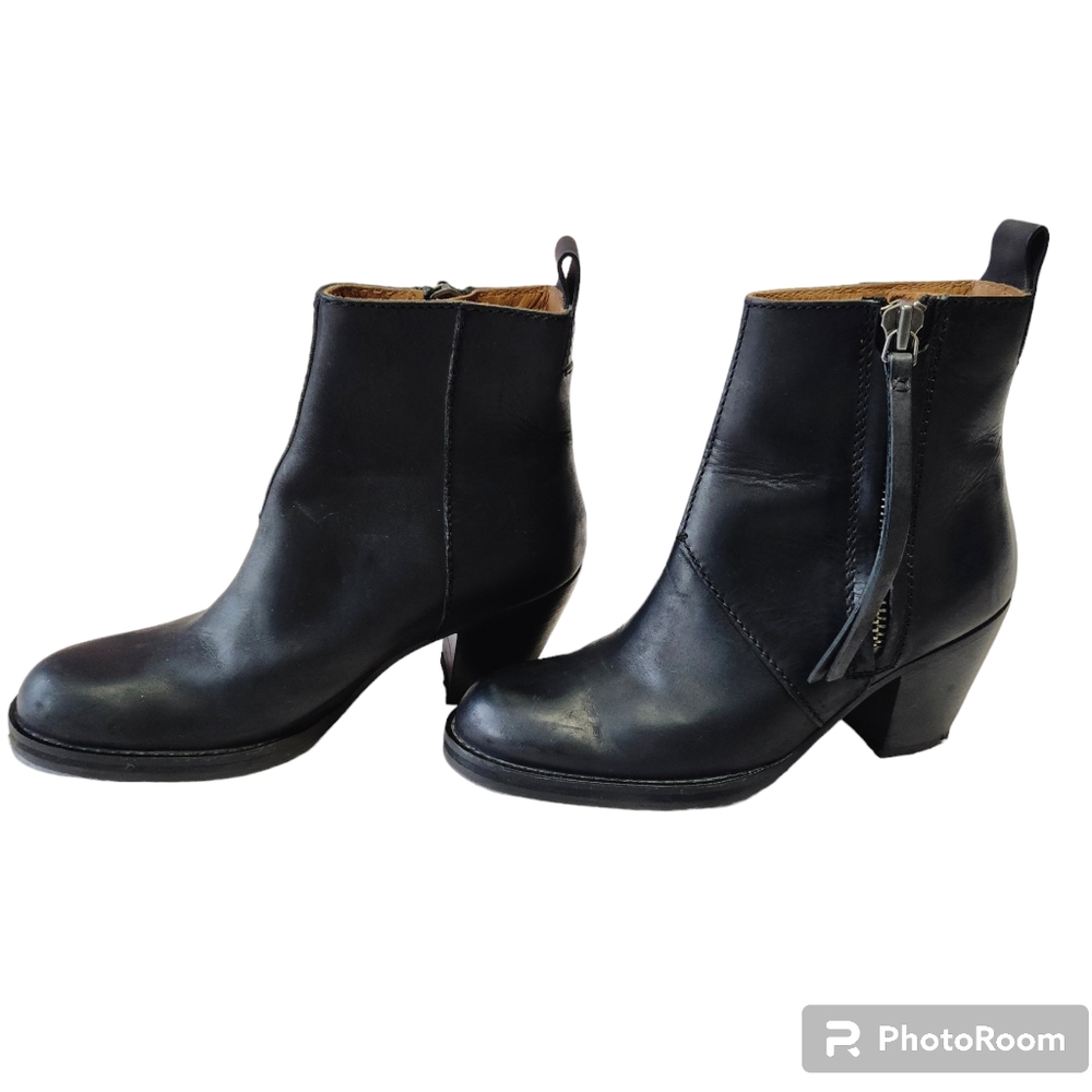 Acne Studios Black Ankle Pistol Boots Size 36 EU